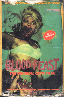 vhscoverjunkie:BLOOD FEAST (1963) GRINDHOUSE