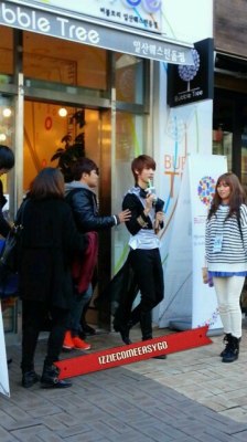 boyfriendgeneration:  [12.11.24] Youngmin at Coffee shop ! 