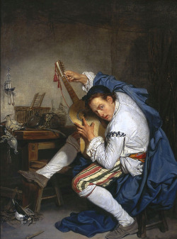 necspenecmetu:  Jean-Baptiste Greuze, The Guitarist, 1757 