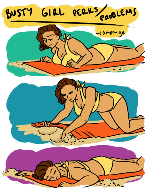 bustygirlcomics:  Double Divets.  (This one’s for my dad, who’s an advanced amateur competitor at the sand-sculpting competition in Fort Meyers, Florida this weekend!)