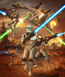 brainsandothers:  What I admire about the Clone troopers is that