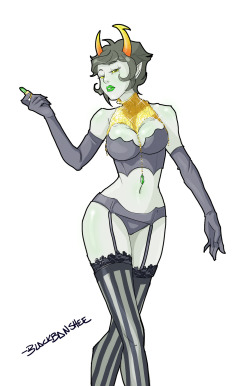 blackbanshee:   sexy fashionable kanaya commission for someone