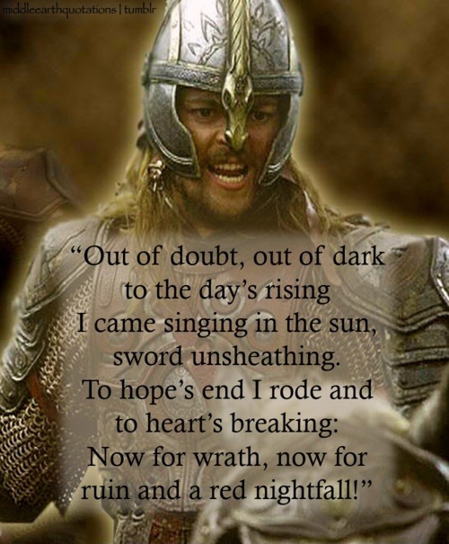 Éomer’s battle cry