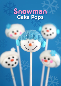 gastrogirl:  snowman cake pops. 