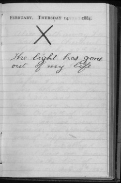 psycotique:  Teddy Roosevelt’s diary entry from the day his