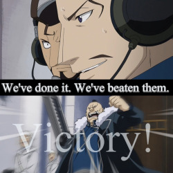miserableatbestallover:  Victory! Victory! Victory! 