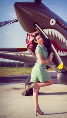 Simply Beautiful Aviation Pinup