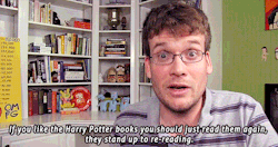  John Green gives book recommendations. 