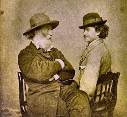 hairymouthfuls:Walt Whitman and Peter Doyle.