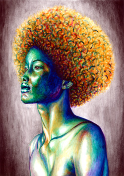 fuckyeablackart:  Melodie by ~Satoriaxial For more Black Women