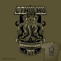 shirtoid:  Cthulhu Lives by MeleeNinja is บ today only (11/29)