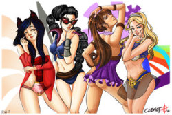 Ahri, Vayne, Caitlyn and Lux are waiting to have fun with you