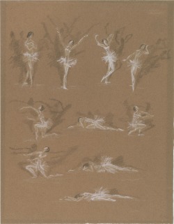 theballetblog:  Pencil and pastel drawing on paper by Maurice