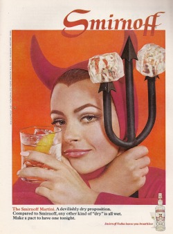 vintagebounty:  Smirnoff Vodka Vintage Advertisement Playboy