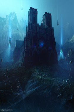 fantasyscapes:  le guerisser de cathedrale by *ourlak 