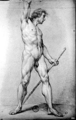 hadrian6:  Academic studies of the male nude. 1777. Charles Antoine