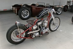 harleypics:  Jimmy Shine’s Panhead chopper photographed in