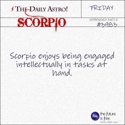 dailyastro:  Scorpio 3983: Visit The Daily Astro for more facts