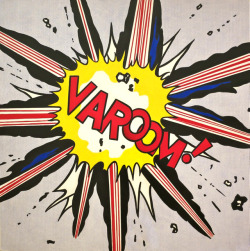 museumuesum:  Roy Lichtenstein Varoom!, 1963 magna on canvas,
