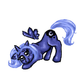 crayon-side-of-the-moon:  The evolution of Luna, in crayon! These