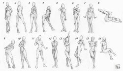 rydiahighwind:  Here are some extremely useful pose guides made