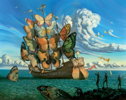 Departure of the Winged Ship (by Vladimir Kush)