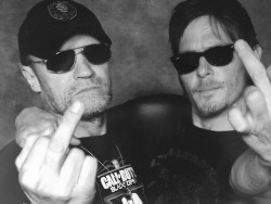 Michael Rooker and Norman Reedus (Merle and Daryl Dixon of The Walking Dead)