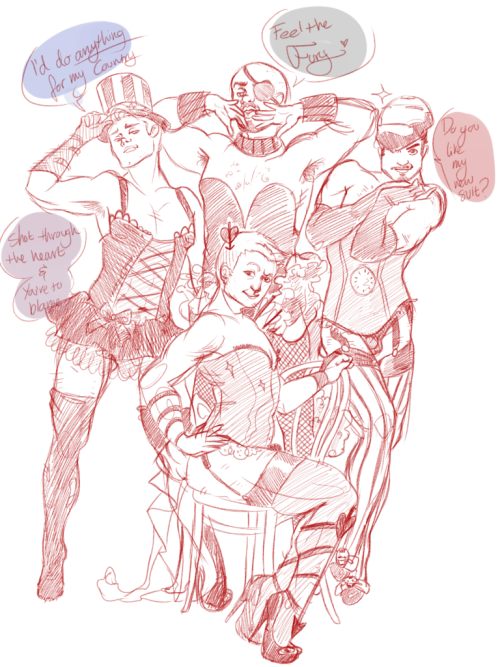 i-am-albie:  So I just had to join in on the Hawkeye Initiative bandwagon, itâ€™s just soâ€¦ full of empowerment.And then I went totally overboard.Even gave them suggestive captions.I feel like a predator drawing this.Â (but Tonyâ€™s face! <3!)Â  