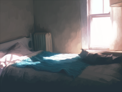 yummytomatoes:  Background practice; a corner of my bedroom 