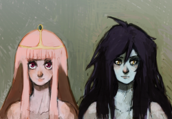 bubblegum-bats:  Bubbline. busts. by ~Kunaike 