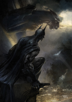 ghori:  ‘The Signal’ Digital Painting. Photoshop. #Batman