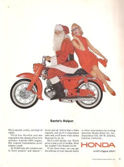 vintagebounty:  Honda Motorcycle CA-95 1964 Original Christmas