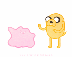 dorkly:  Dorkly .GIF of the Day: …with Jake the Dog and Ditto