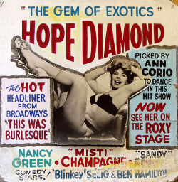    Hope Diamond      aka. “The Gem of Exotics".. A