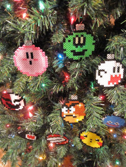 it8bit:  Nintendo Christmas Ornaments Set of 9 available at for
