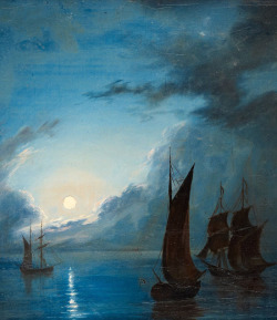  Sea In The Moonlight - Marcus Larson. Detail. 