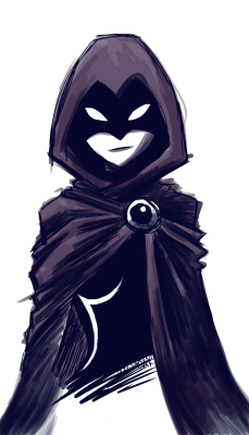 izzy-simpson:  a raven doodle 