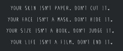 paint-it-b-l-a-c-k:  This is such an amazing message. Anyone
