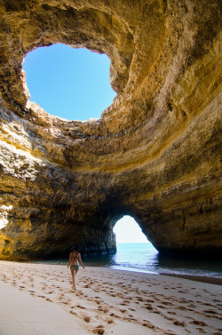 visitheworld:  Sea cave near Armação de Pêra, Algarve Coast,