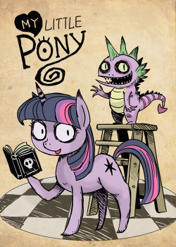 Tim burton style MLP.