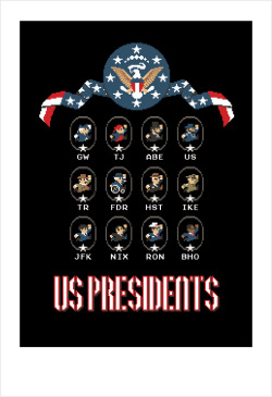 it8bit:  8-Bit Presidents Created by the ChopShop Prints available