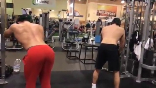 zacefronsbf:Dylan Sprayberry & Cody Christian working out together (x)