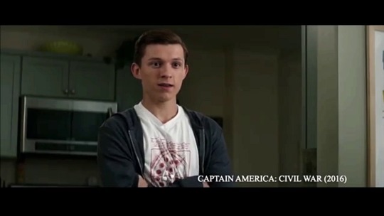 tomhollandvideos:Tom Holland’s screen test with Chris Evans   his audition tapes for the role of Spider-Man.