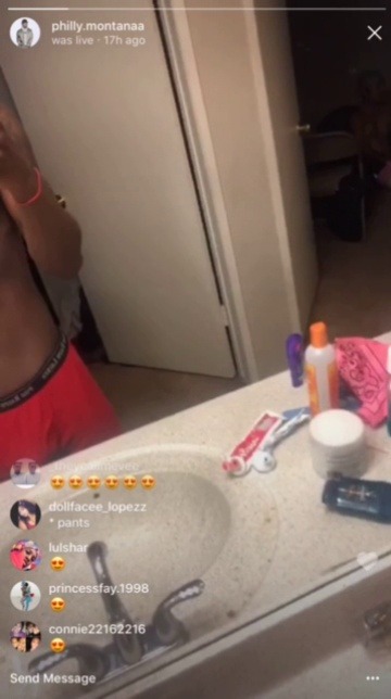 jaydeniscute:  Hottie of the day - perfect athlete jock (ig Philly.montanaa) live video in red boxers 1/3 ‘bathroom’ - go follow him 