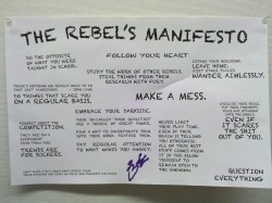 creativemornings:  The Rebel’s Manifesto via Designers &amp; Books. 