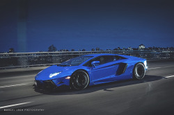 automotivated:  CHROME BLUE AVENTADOR by Marcel Lech on Flickr.