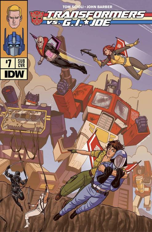 Transformers VS. G.I. JOE! Above is a cover I drew for the fun Scioli/Barber series. 