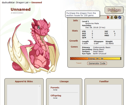 Someone should seriously buy this adorable boy omg&hellip;http://flightrising.com/main.php?dragon=48