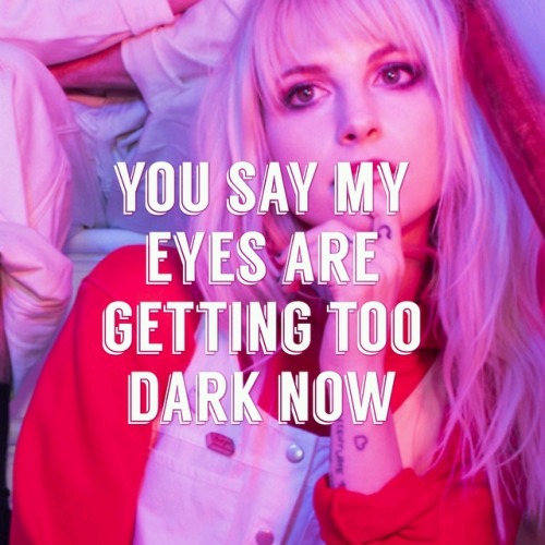 imdowndownbutdefinetlynotout:Paramore - Hate To See Your Heartbreak  (2013) // Rose Colored Boy (2017)