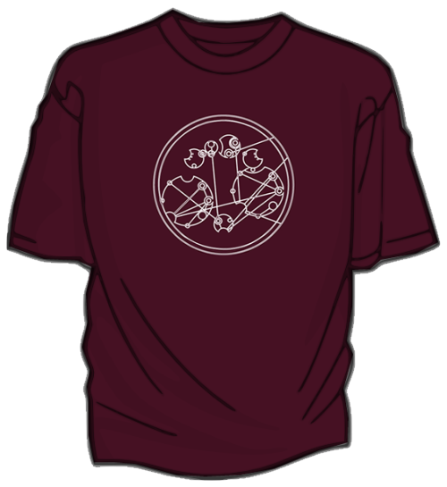 fishingboatproceeds:  Now available for pre-order at DFTBA Records! Gallifreyan quotes from my books and nerdfighteria. In blue: “Maybe okay will be our always.” In maroon: “Some infinities are bigger than other infinities.” In black: “DFTBA.”